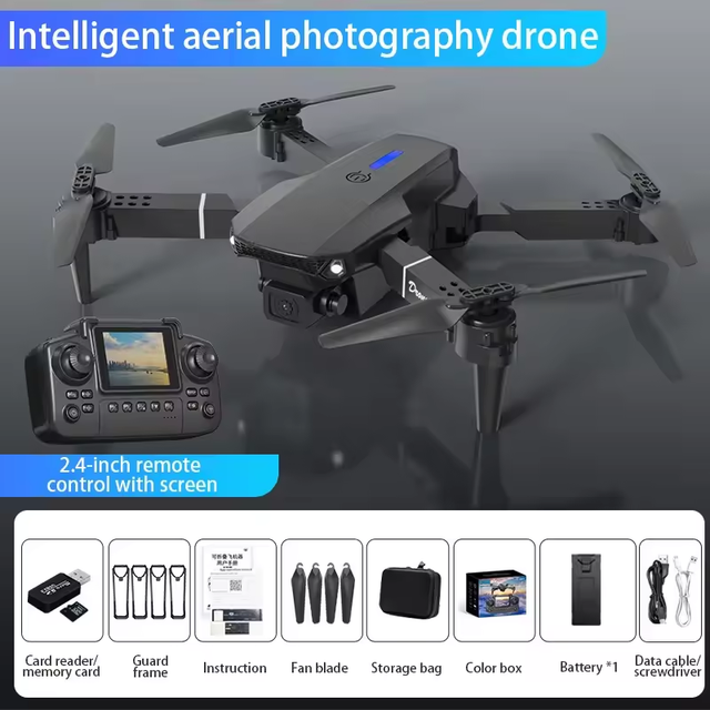 E88 Pro mini drone with 4K dual camera